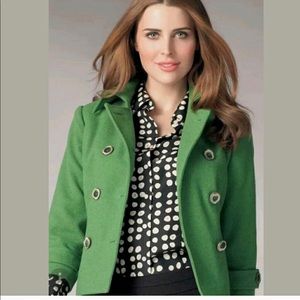 Green Cabi peacoat, size 4